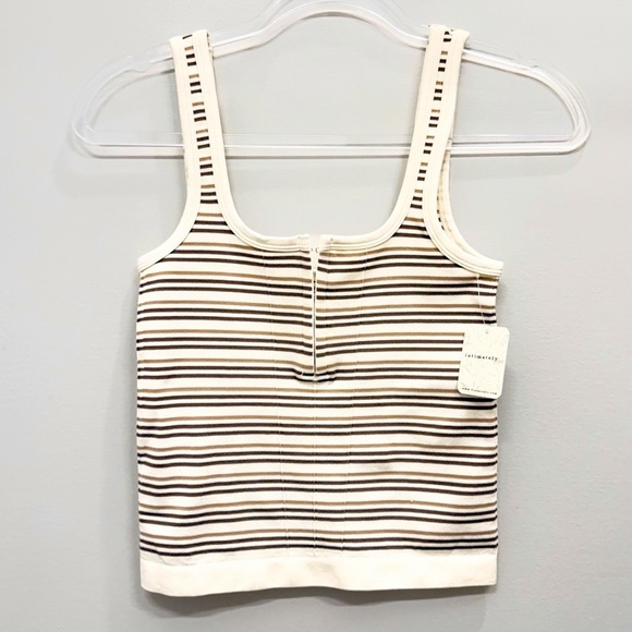 Free People Simply Soft Stripe Tank NWT Size M/L Intimately Cami Top - Picture 5 of 8